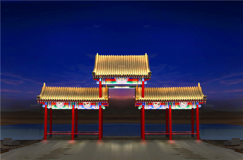 古建筑燈光1