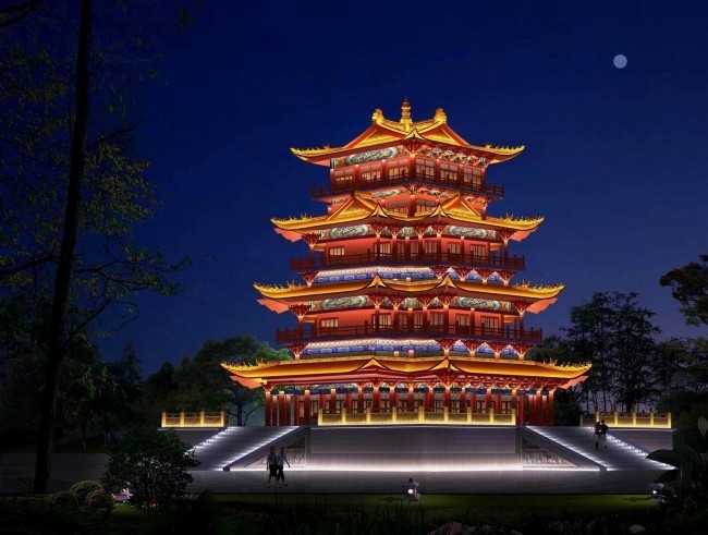 古建筑燈光10